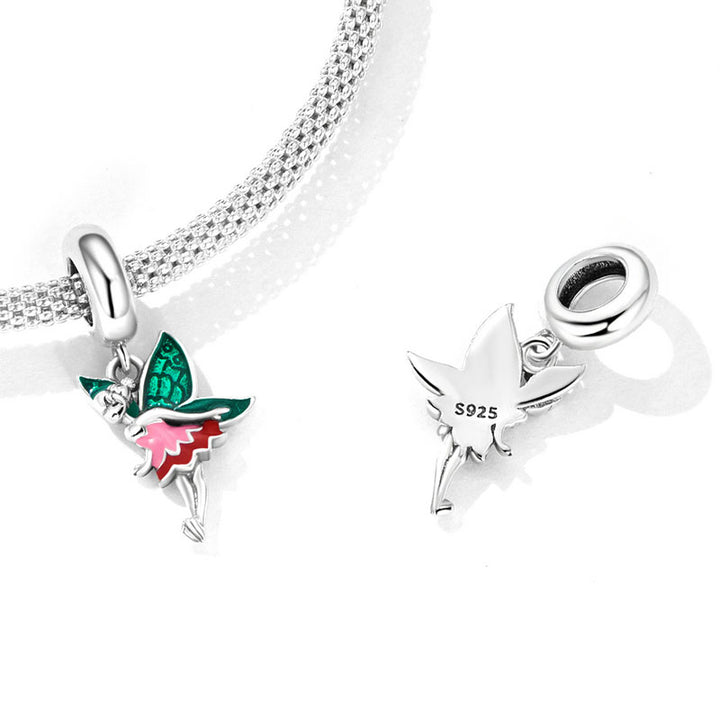 Fairy Charm Pendant in 925 Sterling Silver - Aspect Jewellery