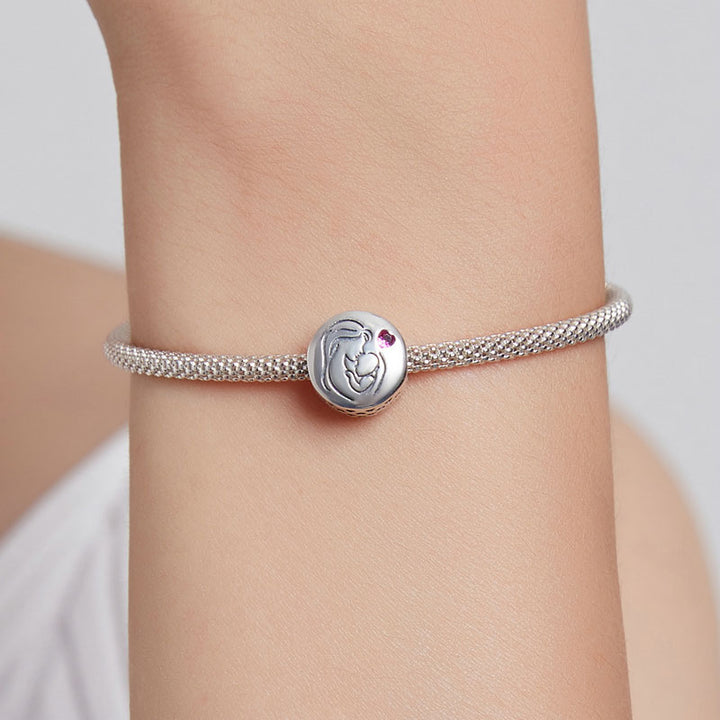 Mother and Child Family Love Charm in 925 Sterling Silver - Aspect Jewellery