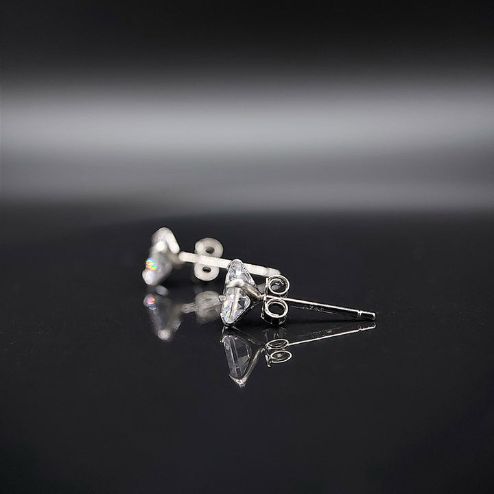 Sterling Silver Cubic Zirconia Stud Earrings - Aspect Jewellery