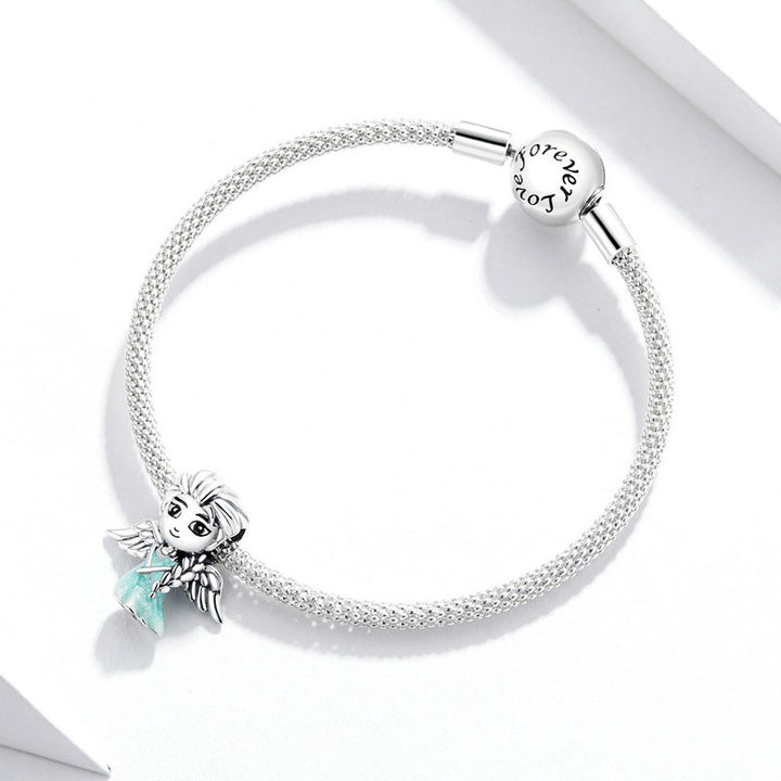 Snow Angel Charm in 925 Sterling Silver - Aspect Jewellery